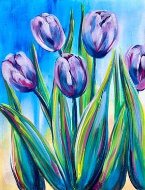 Tantalizing Tulips - Paint Nite event in Bettendorf, IA