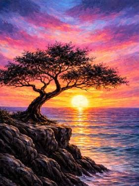 Cliff of Light - Paint and sip event at Notre-boeuf-de-grace in Laval, QC - PaintNite.com