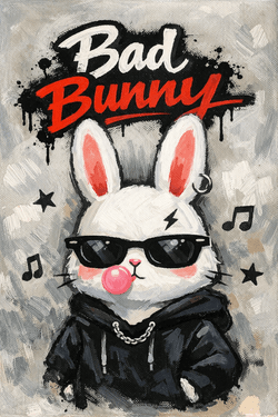 Bad Bunny Rabit — Painting