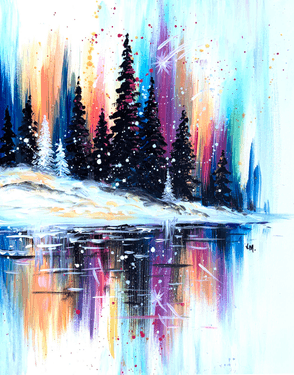 Winter's Glow - Paint Nite event in Brampton, ON