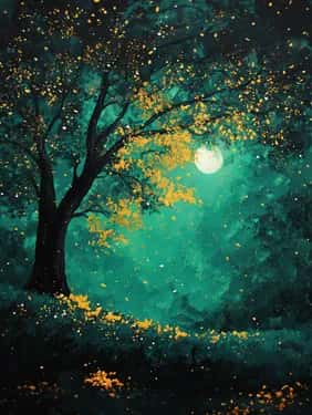 Emerald Night Skies - Gold Paint Included