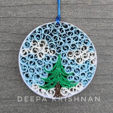 Winter Wonderland - Paper Quilling Ornament with Deepa Krishnan