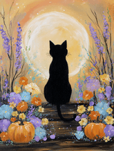 Black Cat & Moonlight thumbnail