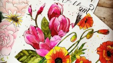Watercolor Cards and Bookmarks - Paint and sip event at Finn's Irish Pub (Parktown Hotel) in Saskatoon, SK - PaintNite.com