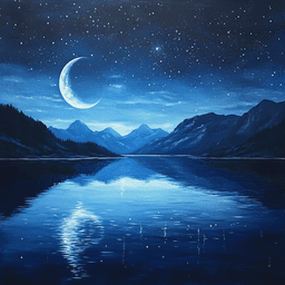 Nightime Mountain Moonlight Whisper thumbnail