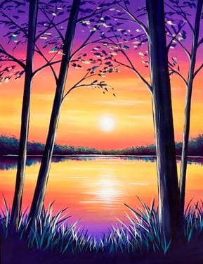 The Last Glow - Paint and sip event at Logan's Roadhouse Chico in Chico, CA - PaintNite.com