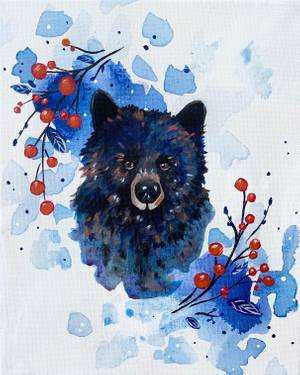 Berry Bear — Painting