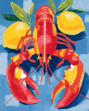 Limoncello Lobster - Paint and sip event at Otto's Sea Grill in Freeport, NY - PaintNite.com