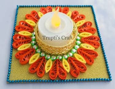 Quilling Candle Holder - Paint and sip event at Eavesdrop Brewery in Manassas, VA - PaintNite.com