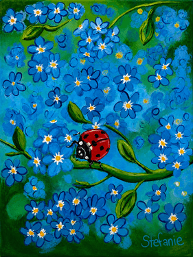 Petals and Polka Dots - Paint Nite event in Regina, SK