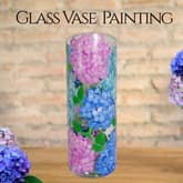 Glass Vase Painting: Hydrangea Bouquet thumbnail