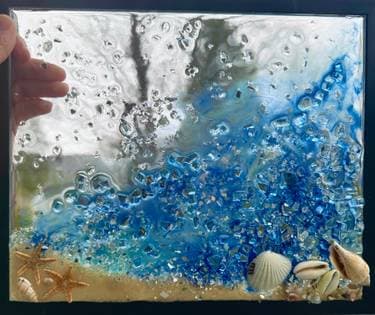 Seascape Colored resin frame workshop - Paint and sip event at Stateside Tap + Tavern in SOMERSET, NJ - PaintNite.com