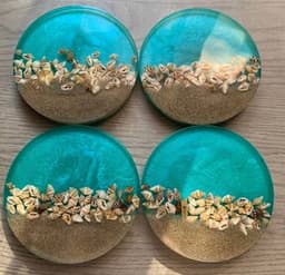 Ocean Beach Coasters Resin thumbnail