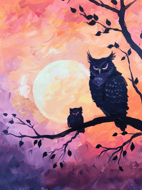 Owl Always Be By Your Side — Painting