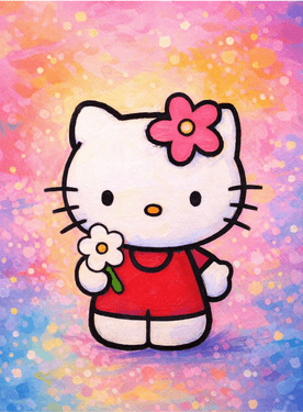 Pretty Kitty Cat - Paint and sip event at Mountain Mike's Pizza in Mountain View, CA - PaintNite.com