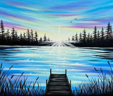 Sunrise Solitude - Paint and sip event at del Forno Meyersdal in Meyersdal, GT - PaintNite.com