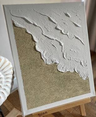 Textured Artwork | Beach & Sand - Paint and sip event at Divinity Textures in Montréal, QC - PaintNite.com