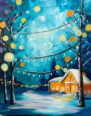 Lit at the Lodge - Paint and sip event at Mongolian Village Grill West in Nepean, ON - PaintNite.com