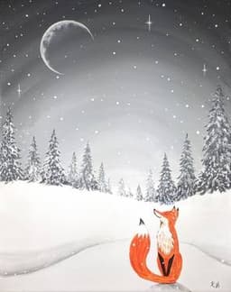 Moonlit Winter Fox thumbnail