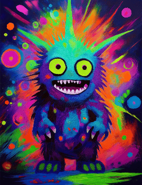 UV Blacklight Halloween Paint Party — Painting