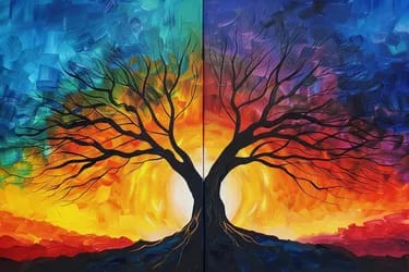 Roots of Radiance Tree — Painting