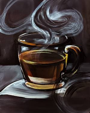 Cozy Cup Of Coffee ( Or Tea If You Fancy) - Paint and sip event at Marco Polo Global Restaurant in Salem, OR - PaintNite.com