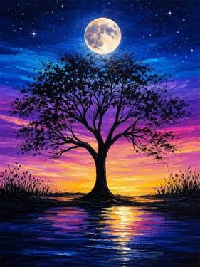 Quite Moon — Painting