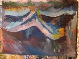 Astract Woman in deep thought - in portrait thumbnail