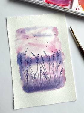 Watercolor Dreamy Landscape - Paint and sip event at Lone Star Texas Grill Milton in Milton, ON - PaintNite.com