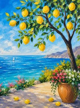 Lemon Breeze - Paint Nite event in Fremont, CA