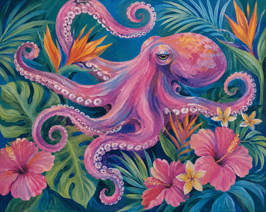 Octopus in Tropical Bloom with Melody Gillespie