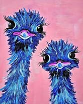 Blue Ostriches thumbnail
