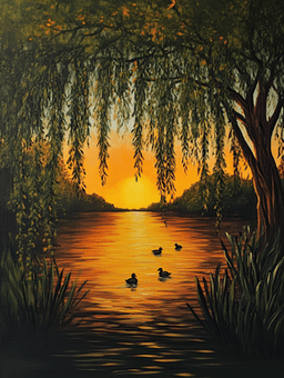 Glowing Sunset on The Lake thumbnail