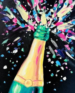 Confetti Pop Celebration - Paint Nite event in Sacramento, CA