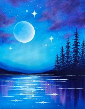 Paint Nite: Midnight Sparkle — Painting