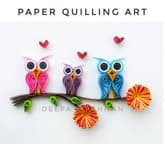 Owl Family - Paper Quilling thumbnail