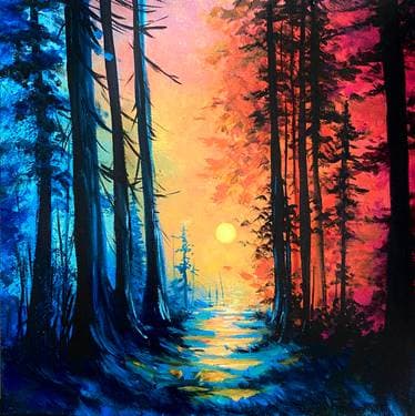 Path of Light - Paint Nite event in Oshawa, ON