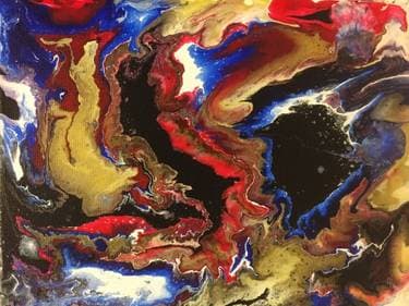 Abstract Fluid Pour - Paint and sip event at The Wolf & Hound in Vancouver, BC - PaintNite.com