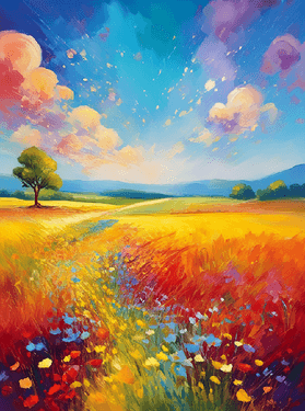 Summer Fileds and Colors - Paint Nite event in Lachine, QC