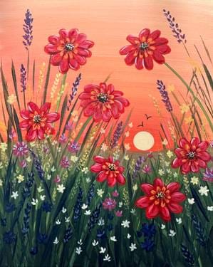 Wildflower Sunrise — Painting