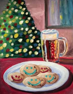 Santa wants a Beer - Paint and sip event at Mr Mike's Steak House Regina South in Regina, SK - PaintNite.com