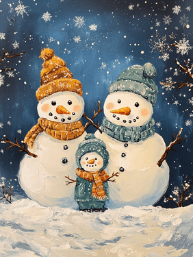 Snowman Family Fun - Paint and sip event at Pub Fiction in Ancaster, ON - PaintNite.com