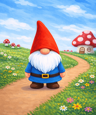 Mushroom Gnome Hill ll - Paint and sip event at The Old Spaghetti Factory in SAN JOSE, CA - PaintNite.com