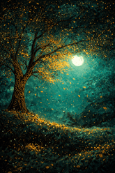 Emerald Night Skies- Gold Paint Included thumbnail