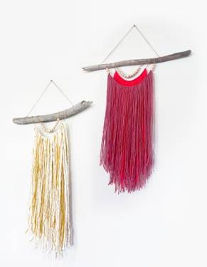 Craft and Sip Beginners Driftwood Macrame Wall Hanging — Painting