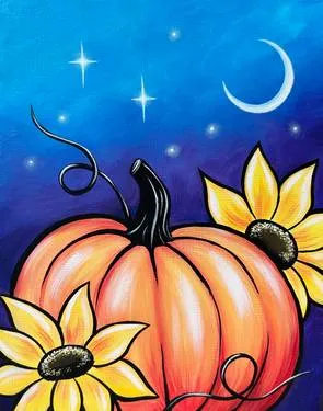 10/29/26 - Pumpkin Moonlight Magic — Painting