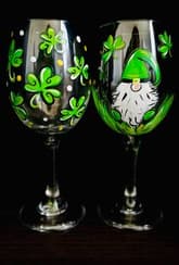 Lucky In Love Wine Glasses thumbnail