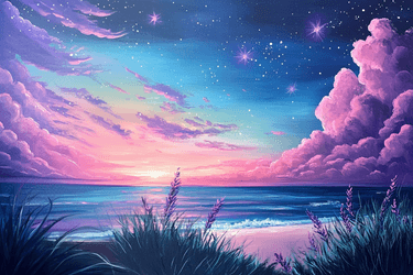 Candy Beach Sunset - Paint and sip event at Poco Inn & Suites Hotel in Port Coquitlam, BC - PaintNite.com