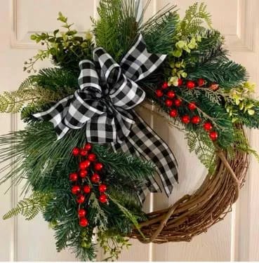 Holiday Wreath — Painting