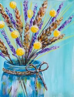 Lavender and Wheat bouquet thumbnail